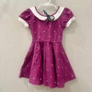 NWT Omi Jo Magenta Dot Dancer Dress